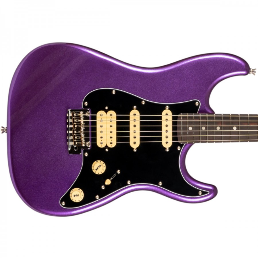 Jet Guitars JS-400 PLM R Roasted Maple / Rosewood HSS - Plum
